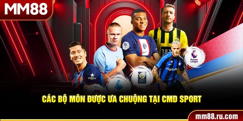 Các bộ môn được ưa chuộng tại CMD sport